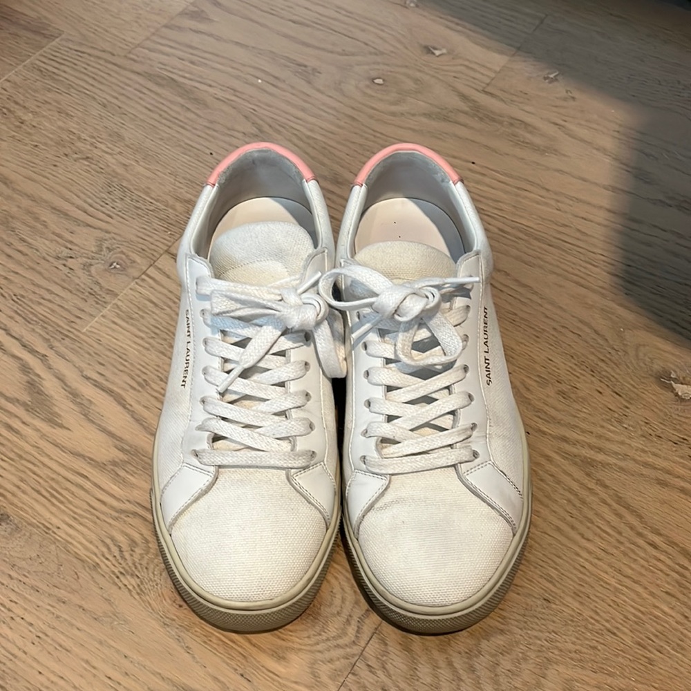Saint Laurent Andy Sneakers Canvas Pink - Picture 2 of 7